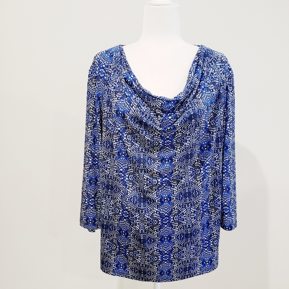 Ellen Tracy Cowl Neck Blouse